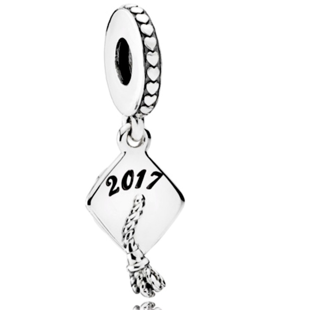 Pandora Graduation Engraved 2017 Hat Charm